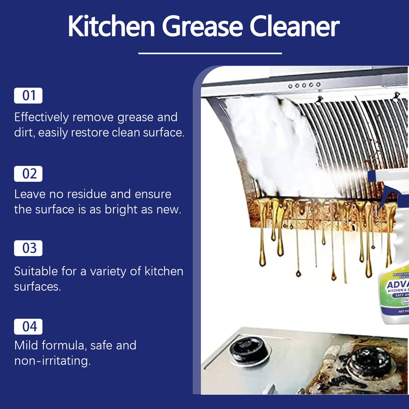 Kitchen Cleaner Oil Mild Home