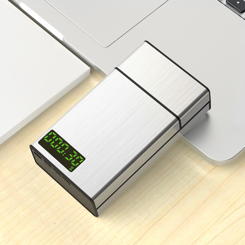 Timing Lock Box Smoking Cessation Self-discipline Artifact Electronic Timing Lock Aluminum Alloy Intelligent Cigarette Control Box