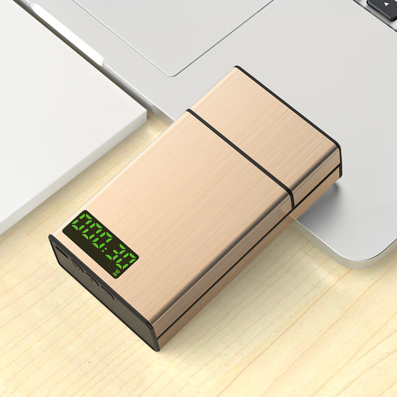 Timing Lock Box Smoking Cessation Self-discipline Artifact Electronic Timing Lock Aluminum Alloy Intelligent Cigarette Control Box